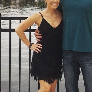 Little black lace dress